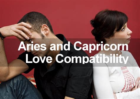 capricorn man and aries woman